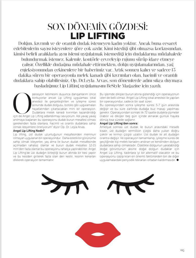 BeStyle; Son Dönemin Gözdesi Lip Lift